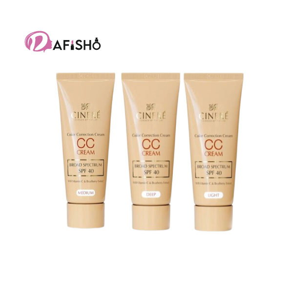 کرم چندکاره سی‌سی سینره با SPF40 برای یکنواخت‌سازی و محافظت از پوست